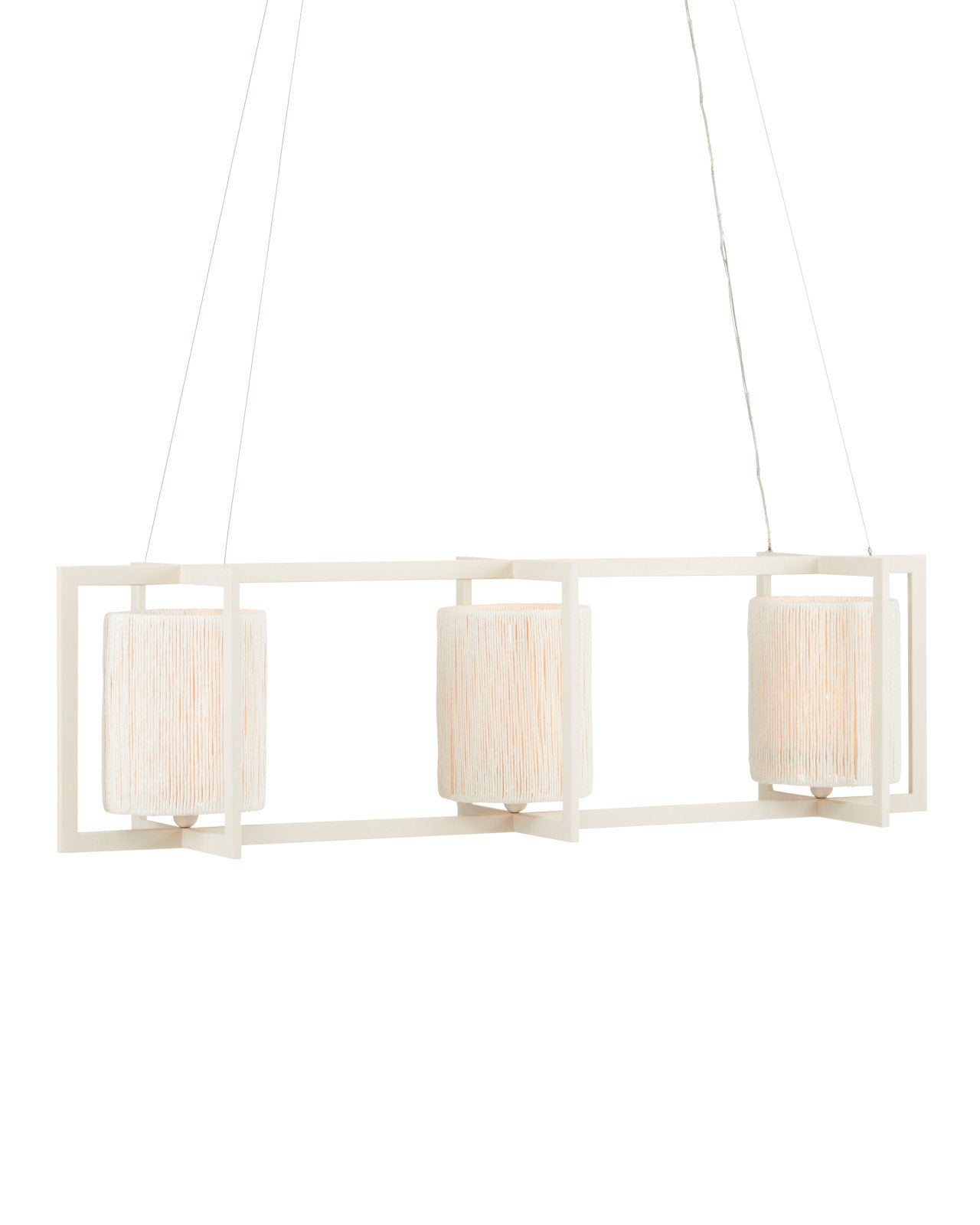 Monreale White Rectangular Chandelier